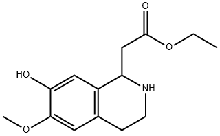 1-Isoquinolineacetic  acid,1,2,3,4-tetrahydro-7-hydroxy-6-methoxy-,ethyl  ester