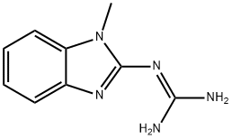 Guanidine, N-(1-methyl-1H-benzimidazol-2-yl)- (9CI) Structural