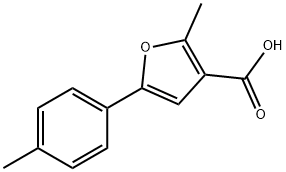 2-METHYL-5-(4-METHYLPHENYL)-3-FUROIC ACID Structural