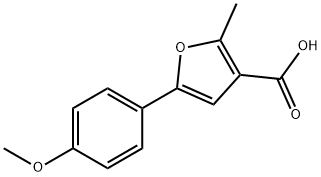 5-(4-METHOXYPHENYL)-2-METHYL-3-FUROIC ACID Structural