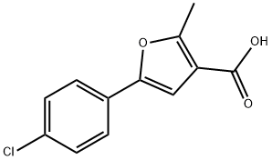 5-(4-CHLOROPHENYL)-2-METHYL-3-FUROIC ACID Structural