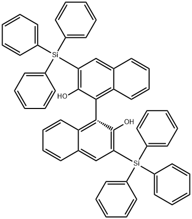 (R)-3,3'-BIS(TRIPHENYLSILYL)-1,1'-BI-2-& Structural