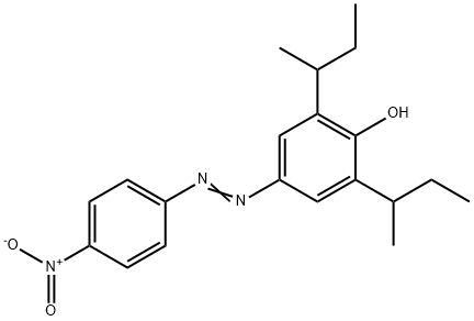 Phenol, 2,6-bis(1-methylpropyl)-4-(4-nitrophenyl)azo- Structural