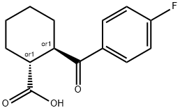 TRANS-2-(4-FLUOROBENZOYL)-1-CYCLOHEXANE-CARBOXYLIC ACID, 99 Structural