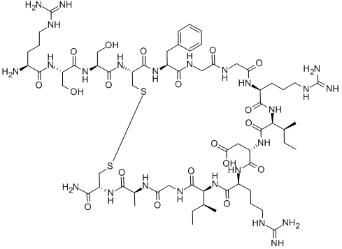 ARG-SER-SER-CYS-PHE-GLY-GLY-ARG-ILE-ASP-ARG-ILE-GLY-ALA-CYS-NH2 Structural