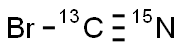 CYANOGEN-13C, 15N BROMIDE Structural