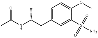 Acetamide,N-[(1R)-2-[3-(aminosulfonyl)-4-methoxyphenyl]-1-methylethyl]- Structural Picture