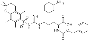 Z-N-OMEGA-(2,2,5,7,8-PENTAMETHYLCHROMAN-6-SULFONYL)-L-ARGININE CYCLOHEXYLAMMONIUM SALT