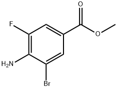 Methyl 4-amino-3-bromo-5-fluorobenzoate Structural