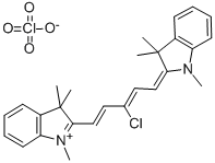 2-[(1E,3Z)-3-CHLORO-5-(1,3,3-TRIMETHYL-1,3-DIHYDRO-2H-INDOL-2-YLIDENE)-1,3-PENTADIENYL]-1,3,3-TRIMETHYL-3H-INDOLIUM PERCHLORATE Structural