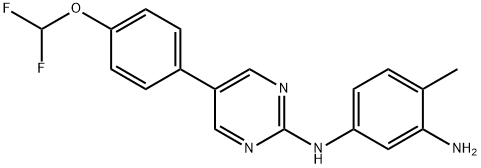 N1-(5-(4-(difluoromethoxy)phenyl)pyrimidin-2-yl)-4-methylbenzene-1,3-diamine Structural