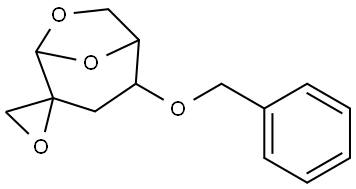 Spiro6,8-dioxabicyclo3.2.1octane-4,2-oxirane, 2-(phenylmethoxy)-, 1R-(1.alpha.,2.alpha.,4.beta.,5.alpha.)- Structural