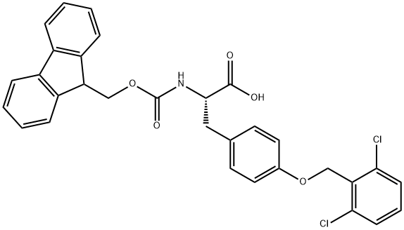 FMOC-TYR(2,6-DICHLORO-BZL)-OH Structural