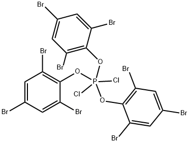 tris(2,4,6-tribromophenoxy)dichlorophosphorane Structural