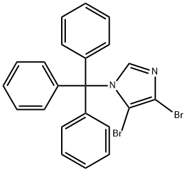 4,5-DIBROMO-1-TRIPHENYLMETHYL-1H-IMIDAZOLE Structural