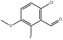 6-CHLORO-2-FLUORO-3-METHOXYBENZALDEHYDE Structural