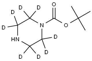 PIPERAZINE-D8-N-T-BOC Structural