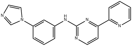 N-(3-(1H-imidazol-1-yl)phenyl)-4-(2-pyridinyl)-2-pyrimidinamine Structural