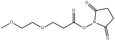 2,5-Dioxopyrrolidin-1-yl 3-(2-methoxyethoxy)propanoate Structural