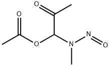 N-methyl-N-(1-acetoxy-2-oxopropyl)nitrosamine Structural