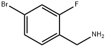 4-BROMO-2-FLUOROBENZYLAMINE Structural