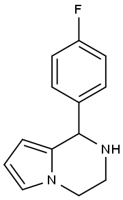 1-(4-FLUORO-PHENYL)-1,2,3,4-TETRAHYDRO-PYRROLO[1,2-A]PYRAZINE Structural