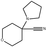 tetrahydro-4-(1-pyrrolidinyl)-2H-Pyran-4-carbonitrile Structural