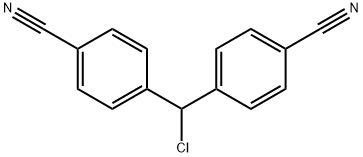 4,4'-(Chloromethylene)-bis-benzonitrile Structural