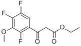 3-OXO-3-(2,4,5-TRIFLUORO-3-METHOXY-PHENYL)-PROPIONIC ACID ETHYL ESTER Structural