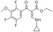 (Z)-ETHYL 3-(CYCLOPROPYLAMINO)-2-(2,4,5-TRIFLUORO-3-METHOXYBENZOYL)ACRYLATE Structural