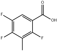 2,4,5-Trifluoro-3-methylbenzoic acid Structural