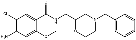 4-amino-N-((4-benzyl-2-morpholinyl)methyl)-5-chloro-2-methoxybenzamide Structural