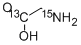 GLYCINE-1-13C-15N Structural