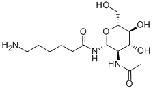 2-ACETAMIDO-N-(E-AMINOCAPROYL)-2-DEOXY-BETA-D-GLUCOPYRANOSYLAMINE Structural