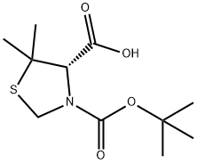 (S)-BOC-5,5-DIMETHYL-1,3-THIAZOLIDINE-4-CARBOXYLIC ACID Structural