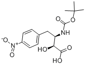 (2S,3R)-3-(BOC-AMINO)-2-HYDROXY-4-(4-NITROPHENYL)BUTYRIC ACID Structural