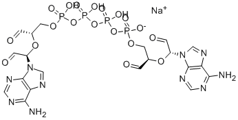 P1,P4-DI(ADENOSINE-5') TETRAPHOSPHATE, PERIODATE OXIDIZED SODIUM SALT Structural