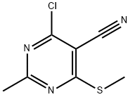 4-CHLORO-5-CYANO-2-METHYL-6-(METHYLTHIO)PYRIMIDINE