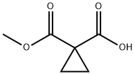 1,1-Cyclopropanedicarboxylic acid monomethyl ester Structural