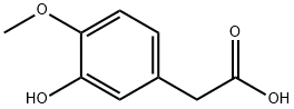 3-Hydroxy-4-methoxyphenylacetic acid Structural