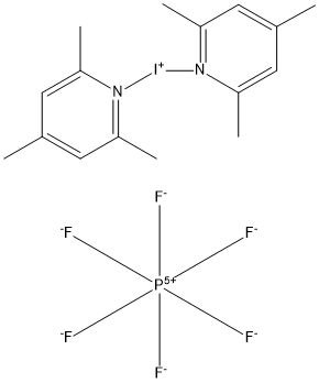 Bis(2,4,6-trimethylpyridine)iodine(I) hexafluorophosphate Structural