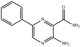 PyrazinecarboxaMide, 3-aMino-6-phenyl- Structural