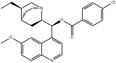 HYDROQUINIDINE 4-CHLOROBENZOATE Structural