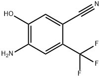 4-Amino-5-hydroxy-2-(trifluoromethyl)benzonitrile Structural