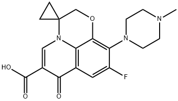 9'-fluoro-10'-(4-methyl-1-piperazinyl)-7'-oxospiro(cyclopropane-1,3'(2'H)-(7H)pyrido(1,2,3-de)(1,4)benzoxazine)-6'-carboxylic acid Structural