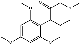 3-PIPERIDINONE, 1-METHYL-4-(2,4,6-TRIMETHOXYPHENYL)- Structural