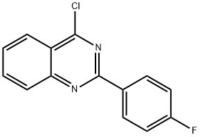 4-CHLORO-2-(4-FLUORO-PHENYL)-QUINAZOLINE Structural