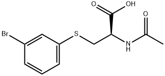 S-(3-bromophenyl)mercapturic acid Structural