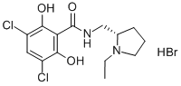 (S)-3,5-DICHLORO-N-[(1-ETHYL-2-PYRROLIDINYL)METHYL]-2,6-DIHYDROXY-BENZAMIDE HYDROBROMIDE