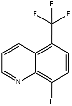 8-Fluoro-5-(trifluoromethyl)quinoline Structural